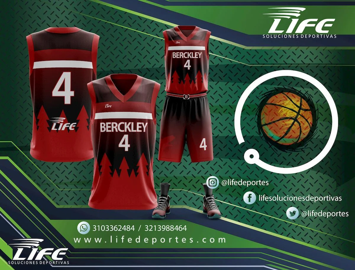 Diseño de uniforme de baloncesto personalizado Life Deportes