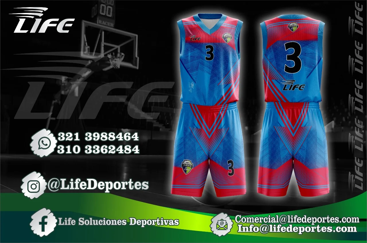 Diseño de uniforme de basketball personalizado