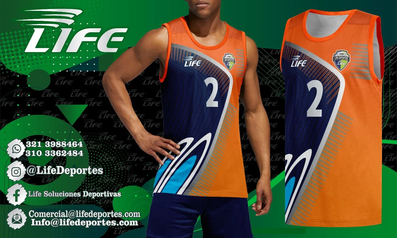 Diseño de uniforme de voleibol personalizado Colombia