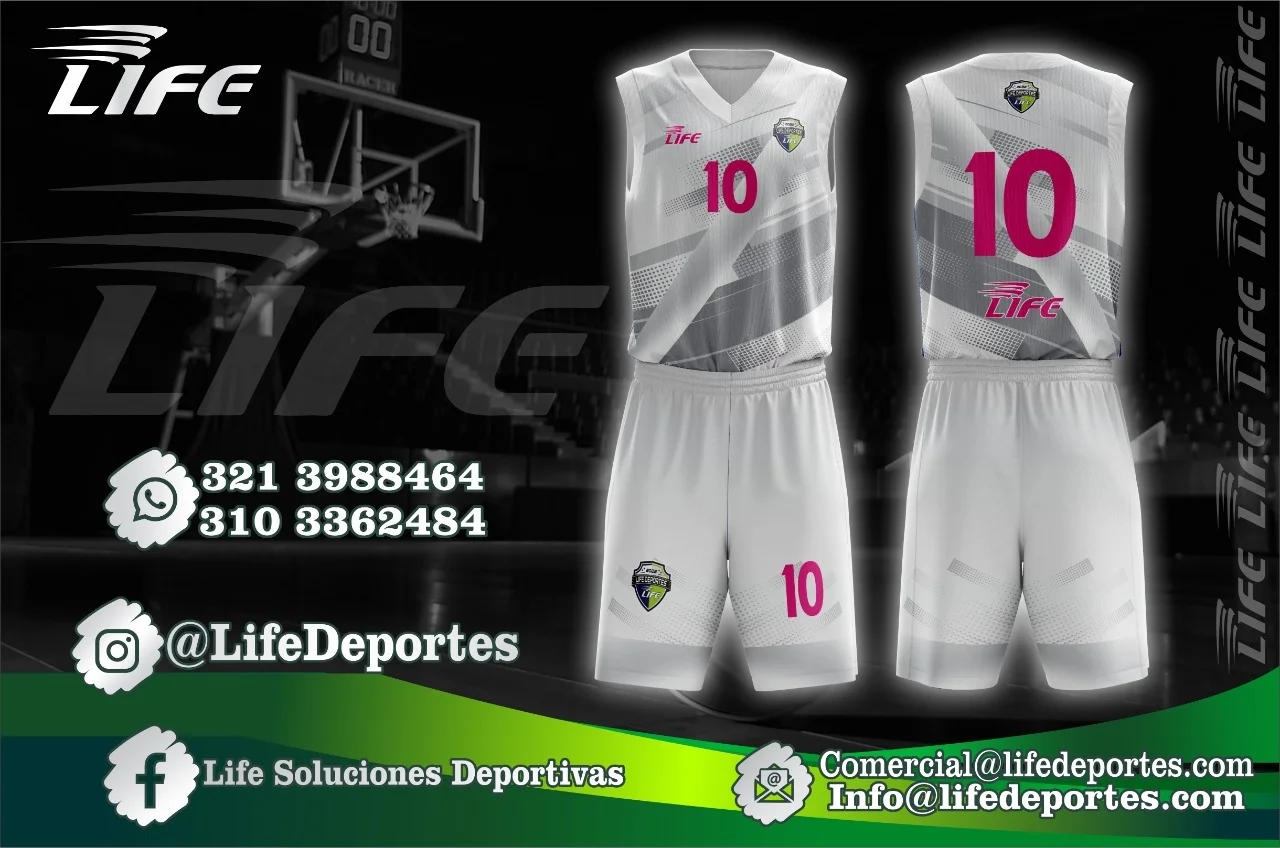 Uniformes de baloncesto personalizados fabricados en Colombia