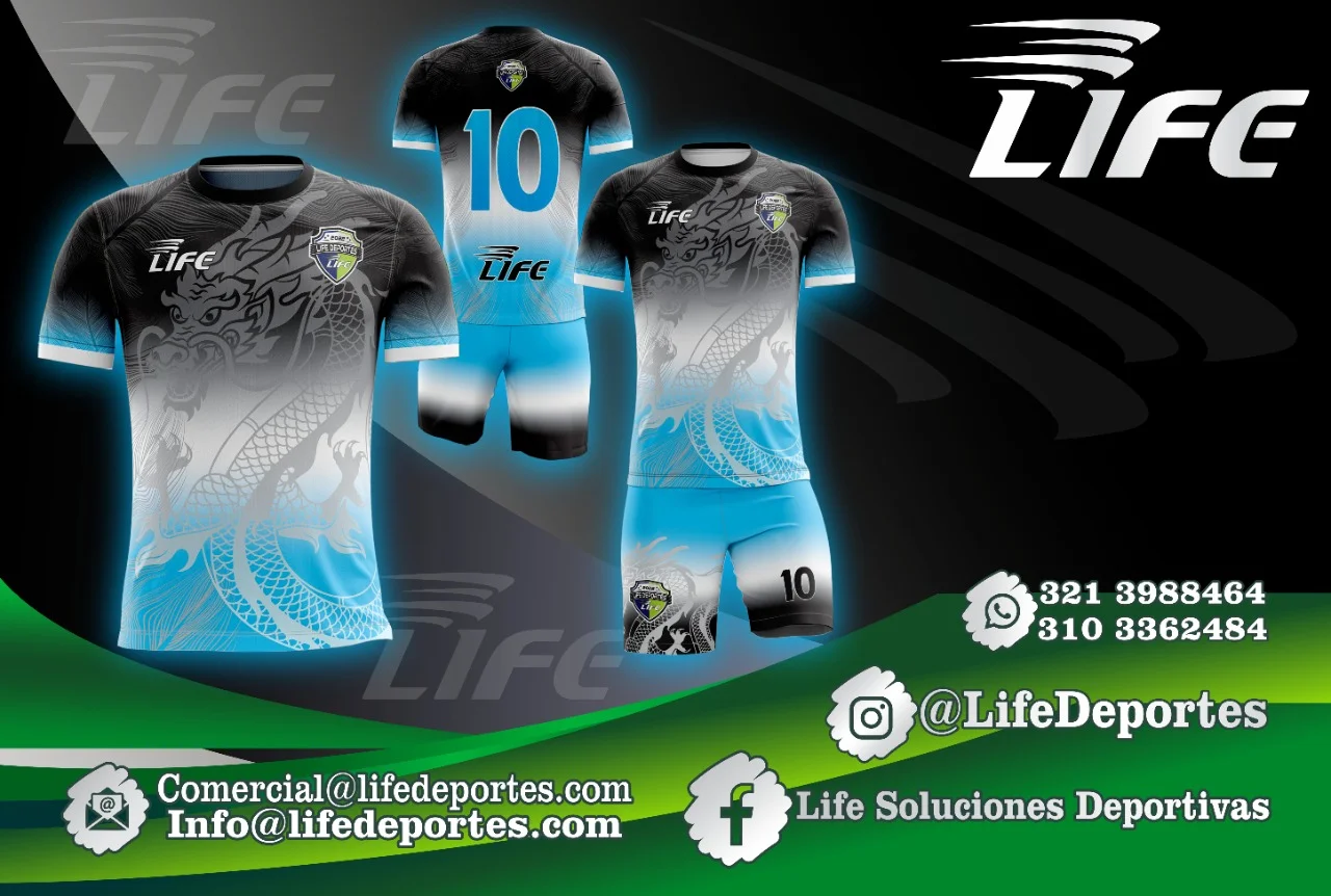 Uniformes de fútbol personalizados fabricados en Bogotá