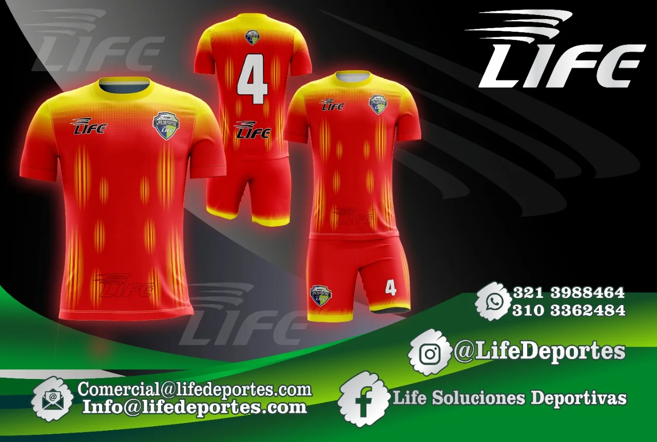 Diseño de uniforme de fútbol personalizado Colombia