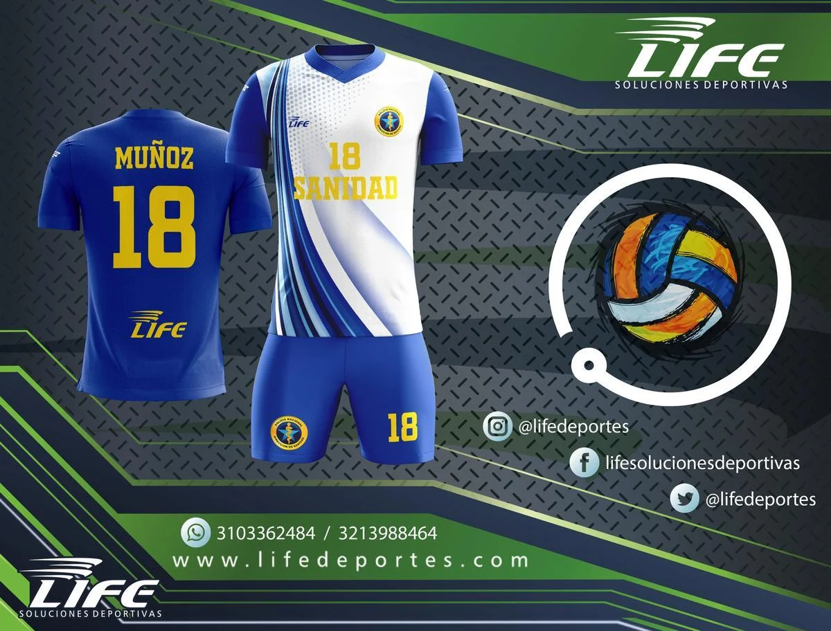 Uniformes de voleibol personalizados en Bogotá