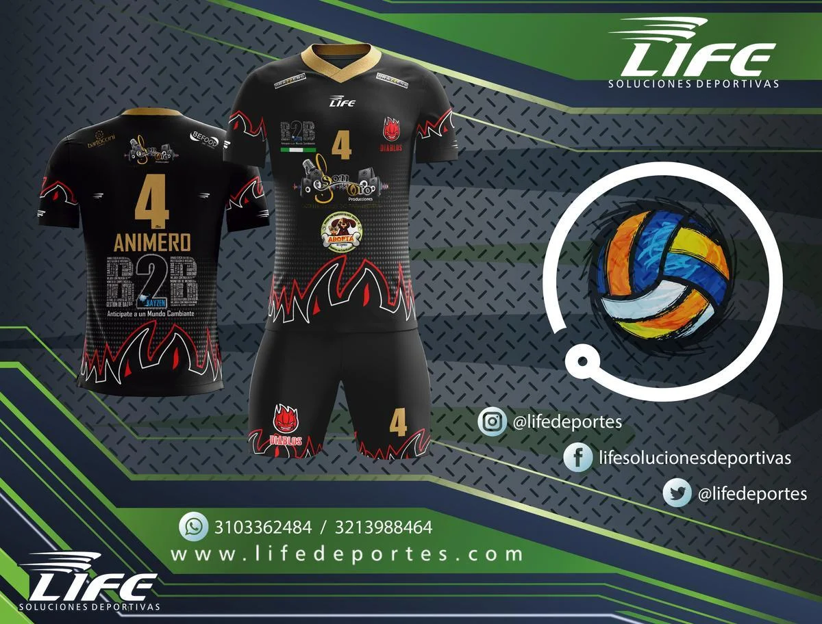 Uniformes de voleibol masculino personalizados