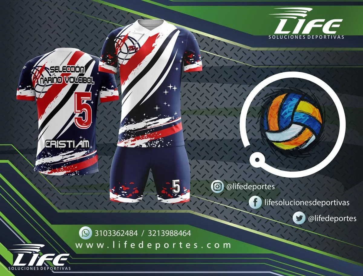 Diseño de uniformes de voleibol personalizados Life Deportes