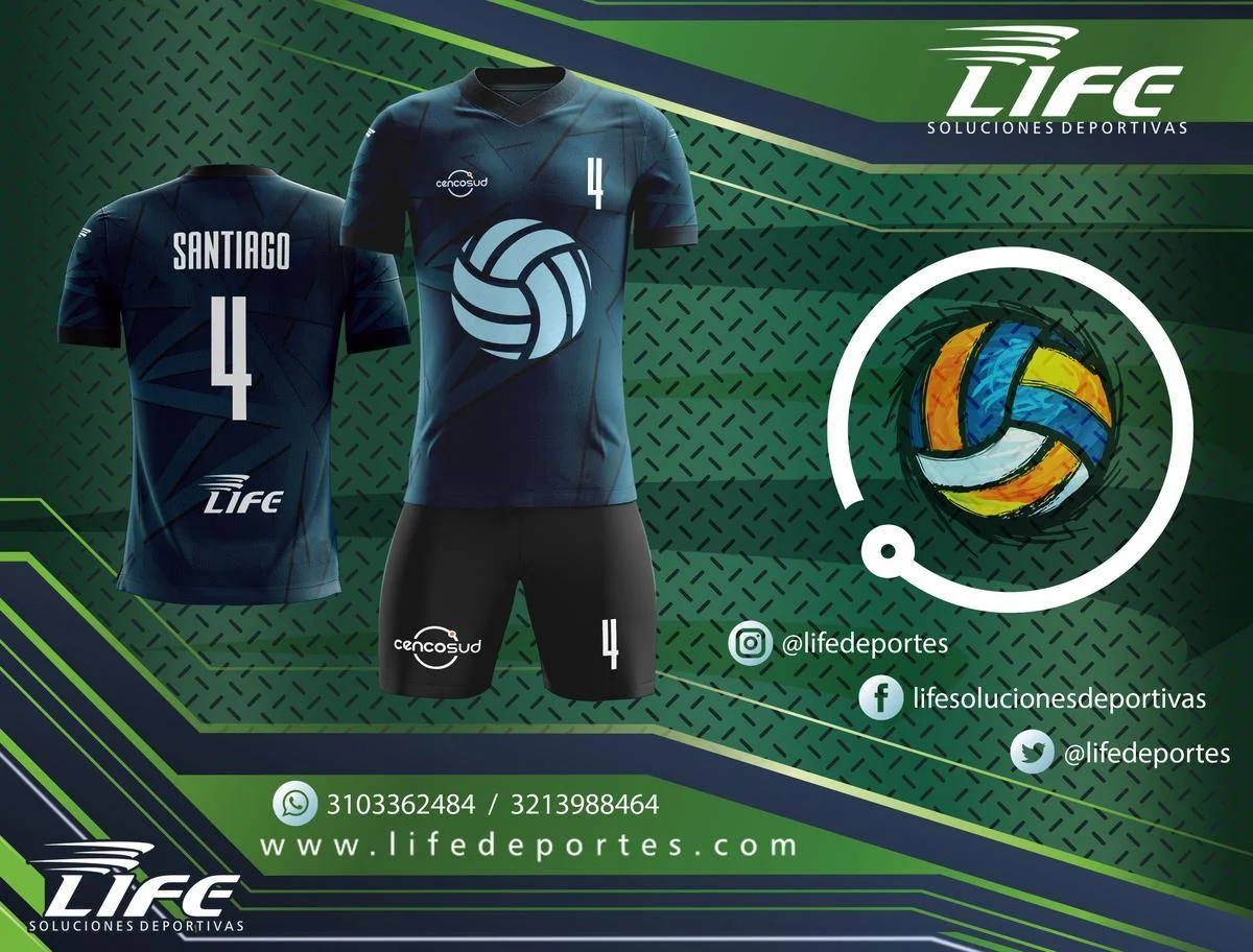 Uniformes de voleibol personalizados Bogotá