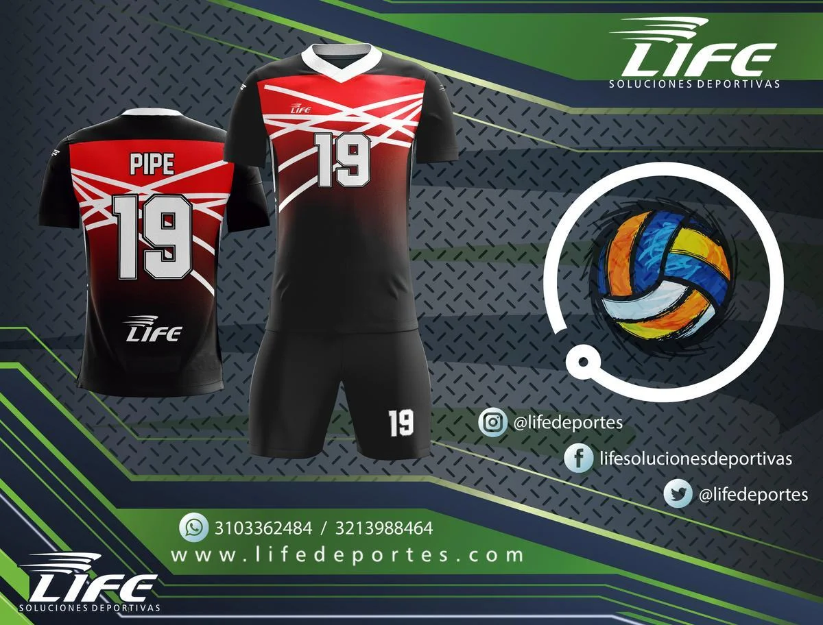 Diseño de uniformes de voleibol personalizados